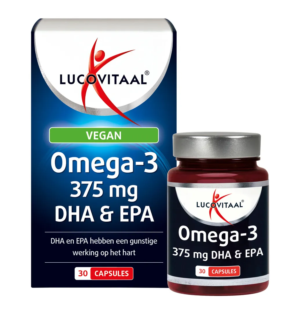 Lucovitaal Omega 3 375mg EPA & DHA Vegan (30 capsules) - image 3
