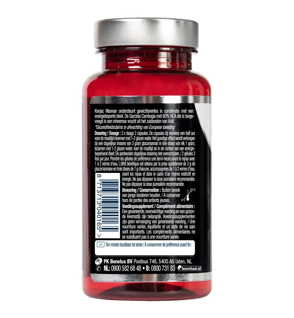 Lucovitaal Ideaal Gewicht Konjac Mannan Garcinia Cambogia (60 capsules) - image 3