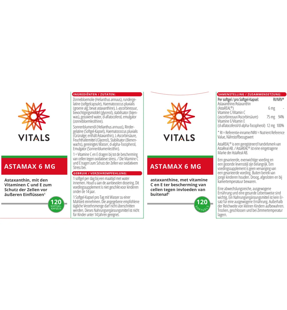 Vitals Astamax 6mg (120 softgels) - image 3