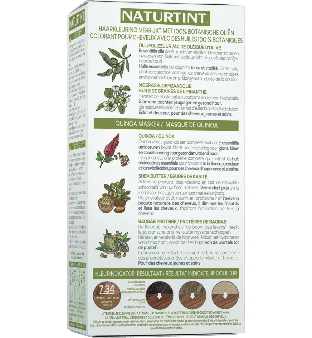 Naturtint 7.34 Helder Hazelnoot (170 ml)