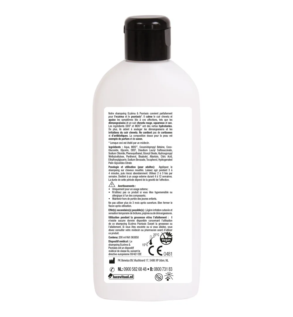 Lucovitaal Eczeem Psoriasis Shampoo (200 ml) - image 2