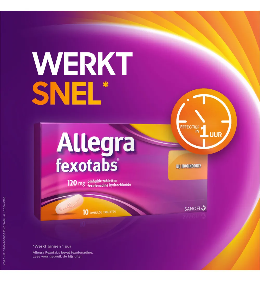 Allegra Fexotabs hooikoorts (20 tabletten) - image 2