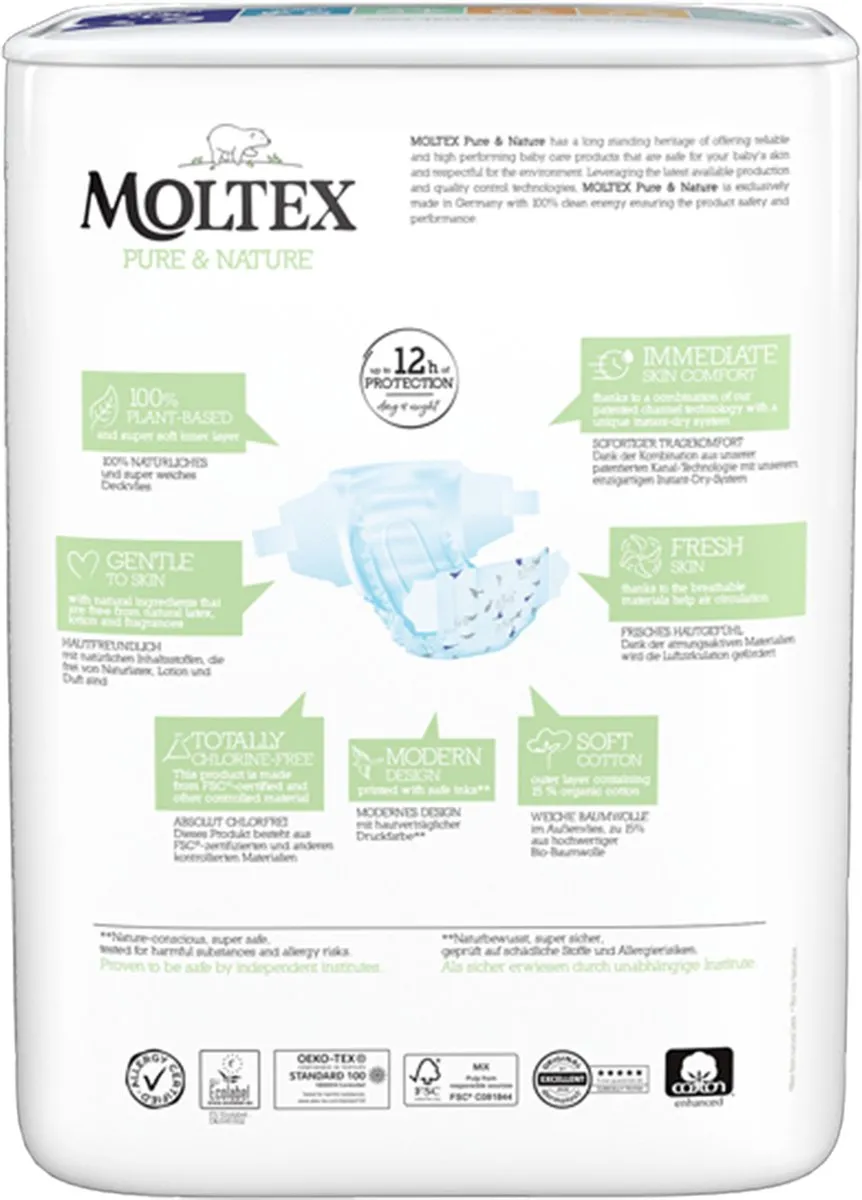 Moltex Pure & nature babyluiers XL (21 stuk)
