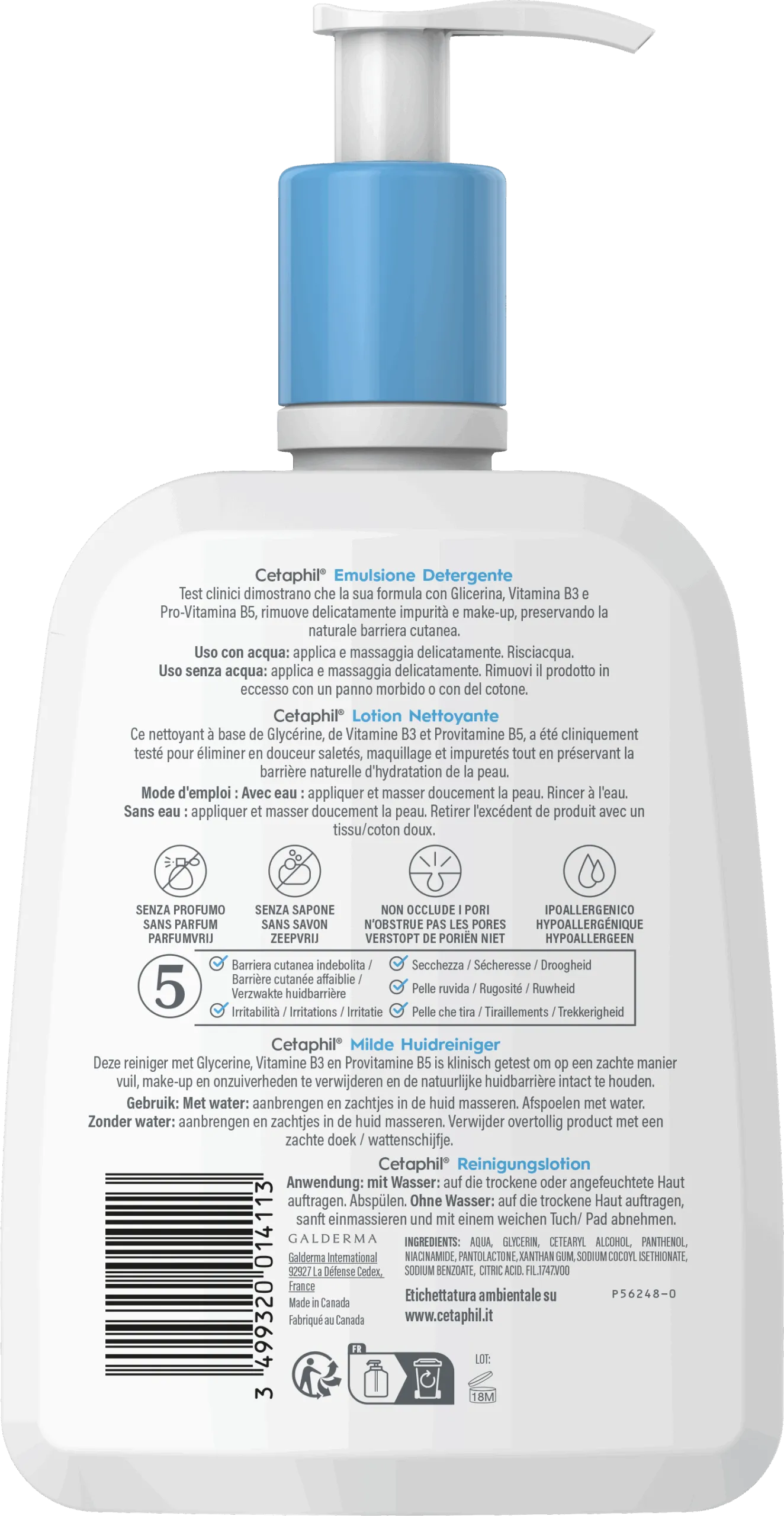 Cetaphil Milde huidreiniger (470 ml) - image 3