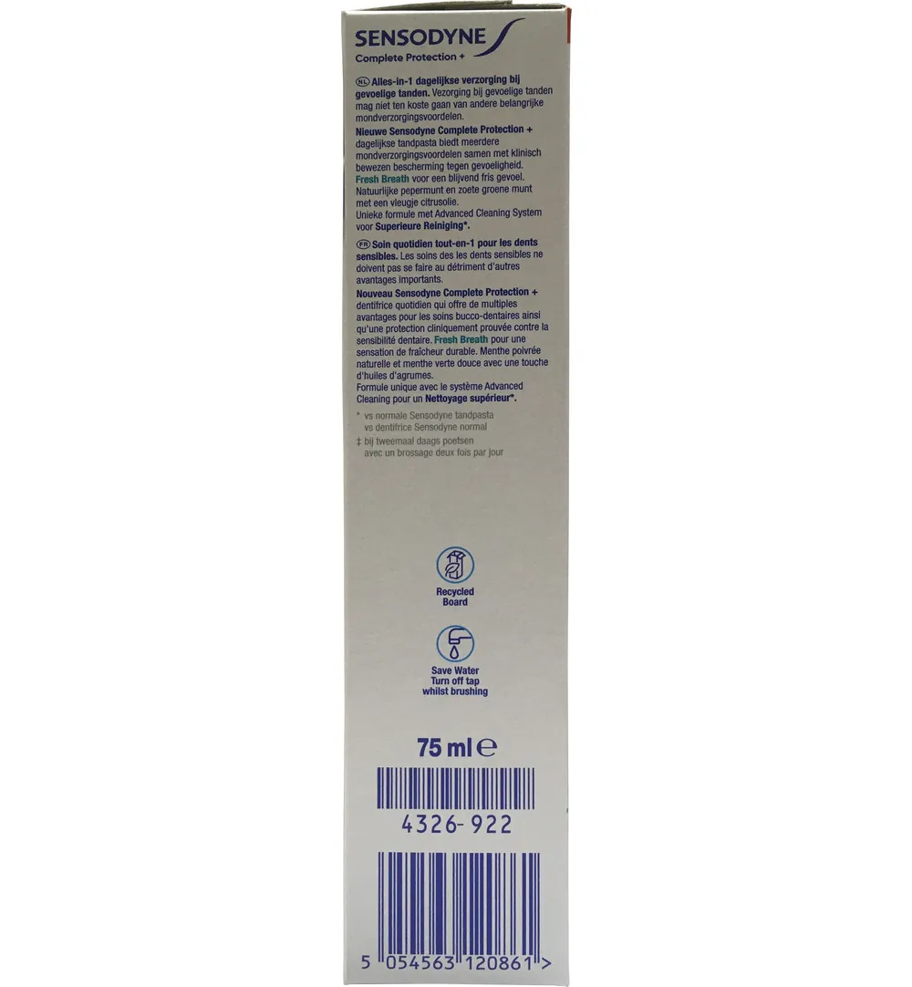 Sensodyne Tandpasta Complete Protect Fresh Breath (75 ml) - image 3