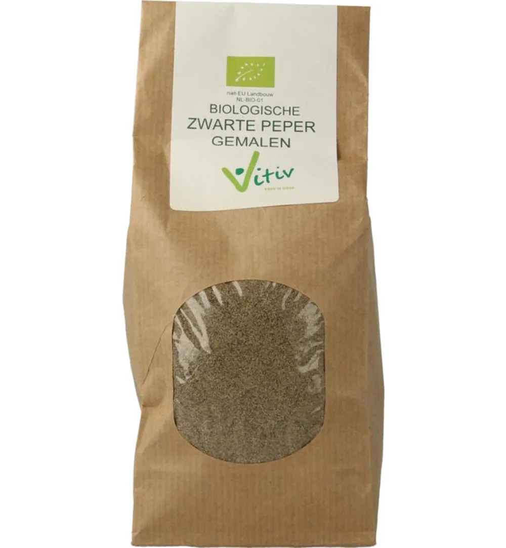 Vitiv Peper Gemalen Zwart Bio (250 gr)