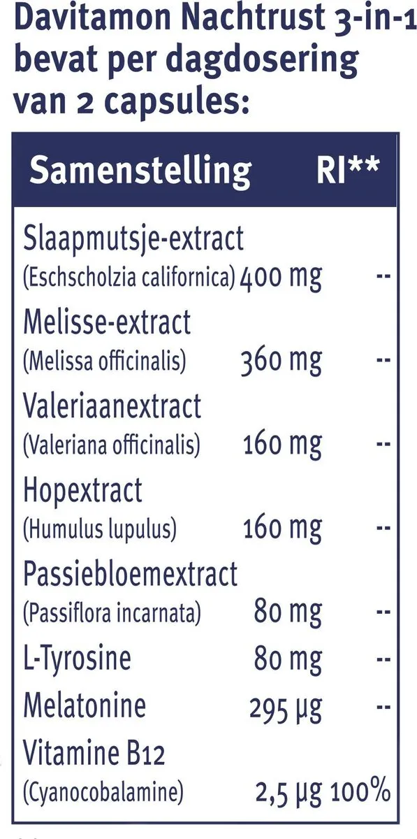 Davitamon Nachtrust 3-In-1 (20 capsules) - image 3