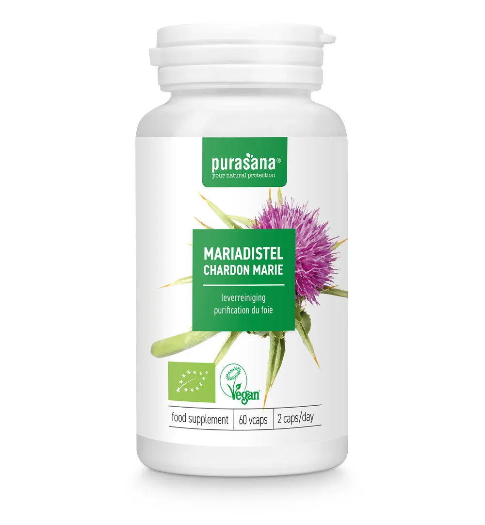 Purasana Mariadistel Extract 60 Mg (60 vega capsules) - image 5