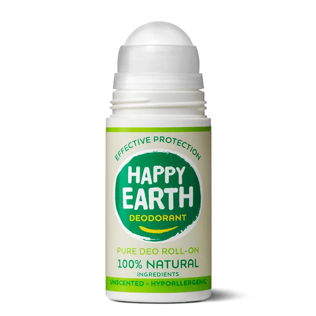 Happy Earth Pure deodorant roll-on unscented (75 ml)