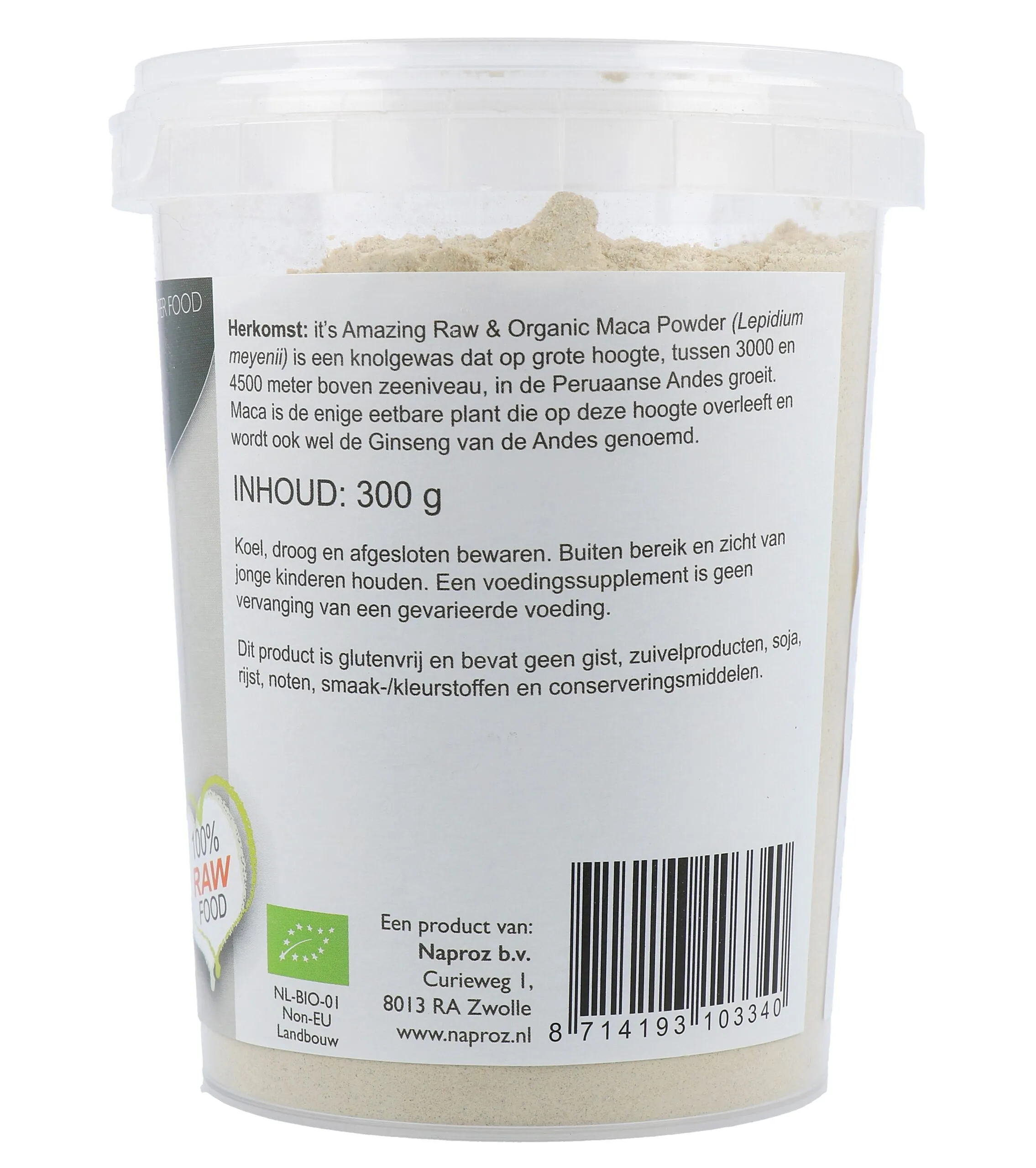 It'S Amazing Raw & Organic Maca Poeder Bio (300 gr)