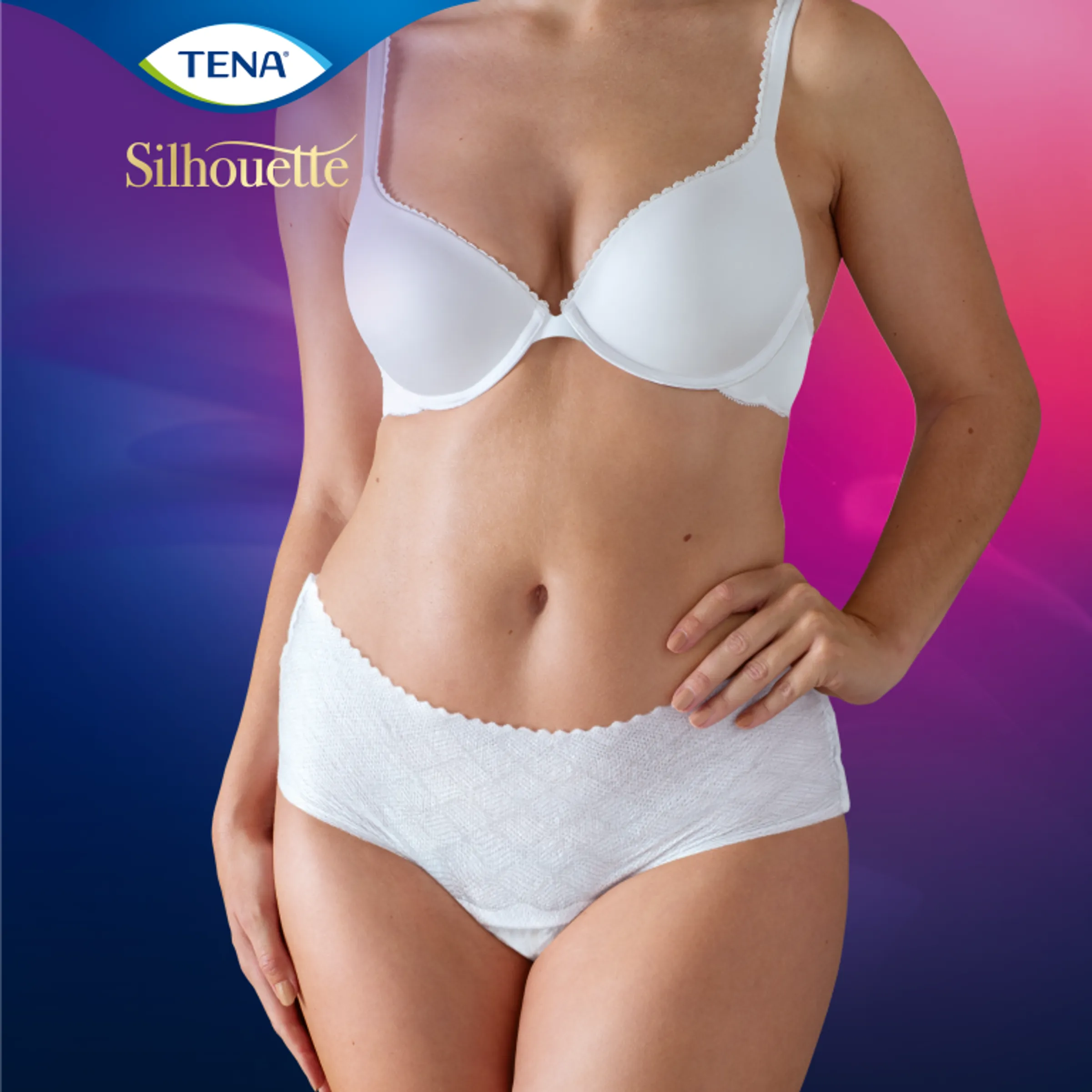 Tena Silhouette Plus Blanc - Lage Taille L (10 stuks) - image 4