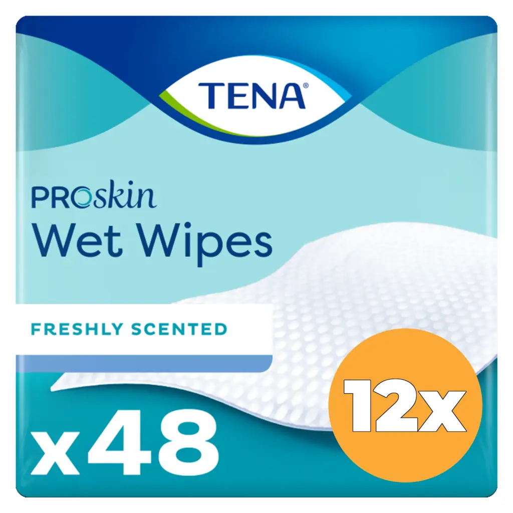 12x Tena Wetwipe (48 stuks)