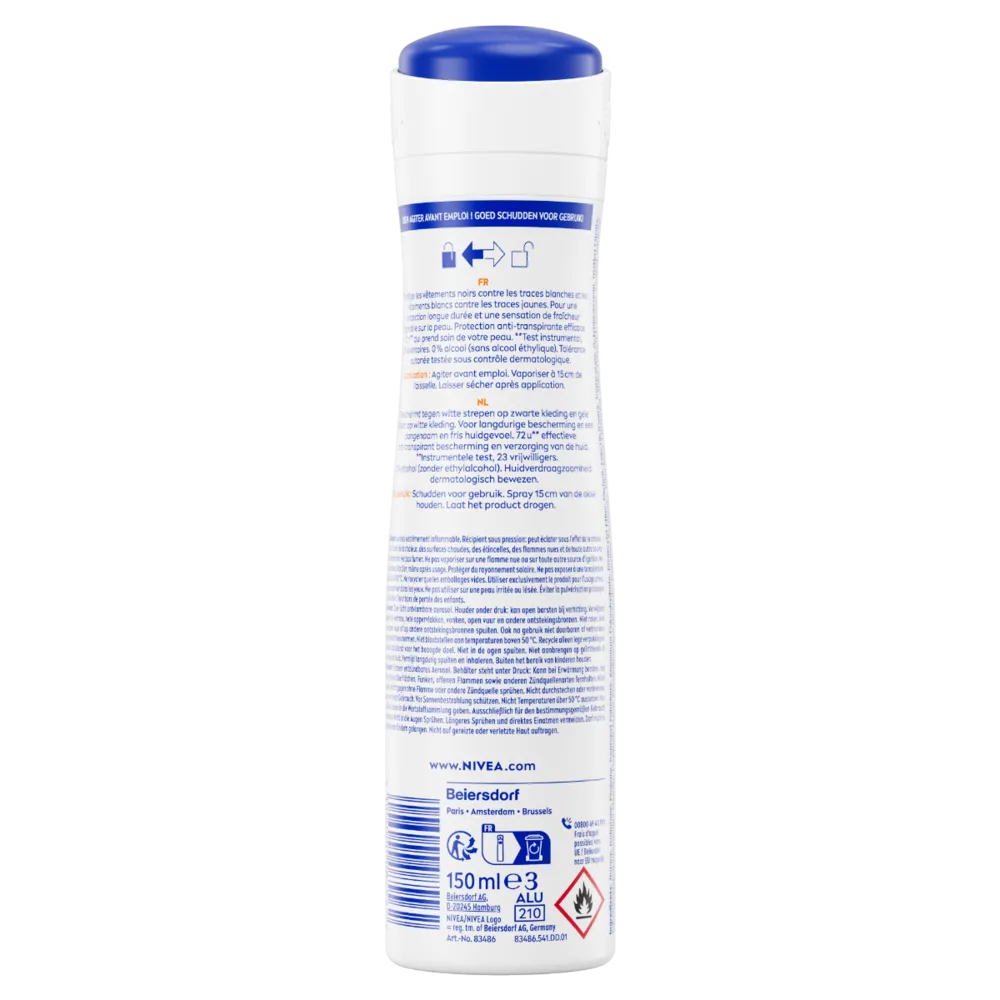 Nivea Black & White Invisible Ultimate Impact Deodorant Spray (150 ml)