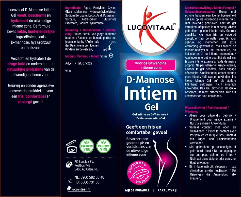 Lucovitaal D-Mannose Intiem Gel (50 ml)