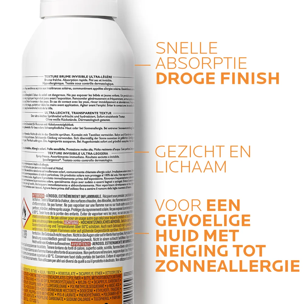 La Roche-Posay Anthelios Ultra Light Invisible Mist SPF50+ (200 ml)