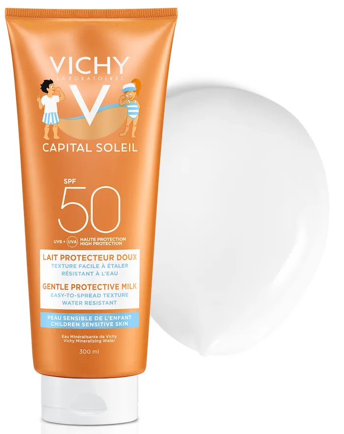Vichy Capital Soleil Gentle Protective Milk Children Sensitive SPF50+ (300 ml) - image 4