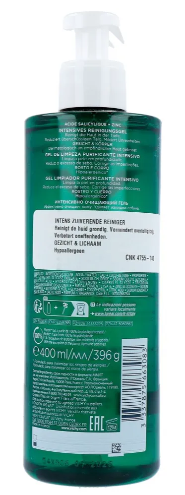 Vichy Normaderm Phytosolution Purifying Reinigingsgel (400 ml)