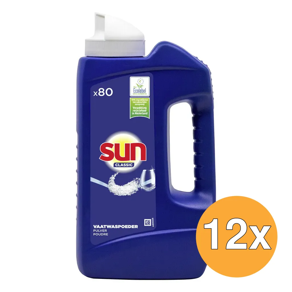 12x Sun Vaatwaspoeder Classic (1368 gr)