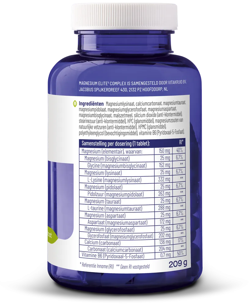 Vitakruid Magnesium Elite Complex (90 tabletten)