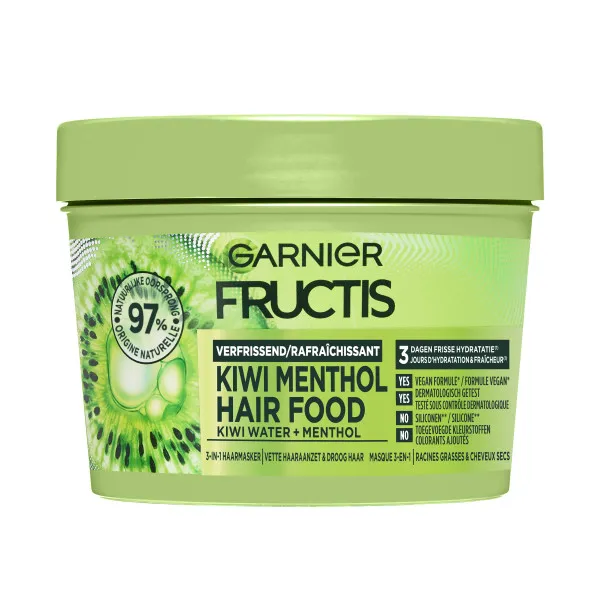 Garnier Fructis Hair Food Masker 3In1 Kiwi (400 ml)