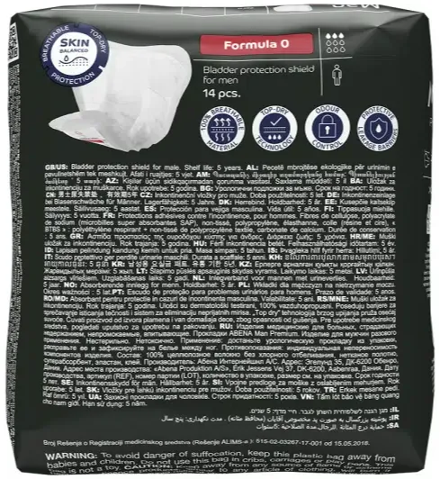 Abena Man Premium Formula 0 Inlegverband (14 stuks)