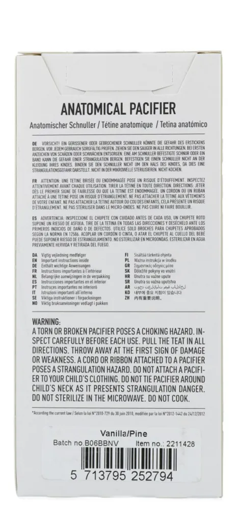 Bibs Fopspeen 6-18 Maanden Anatomic Vanilla/pine (2 stuks) - image 4