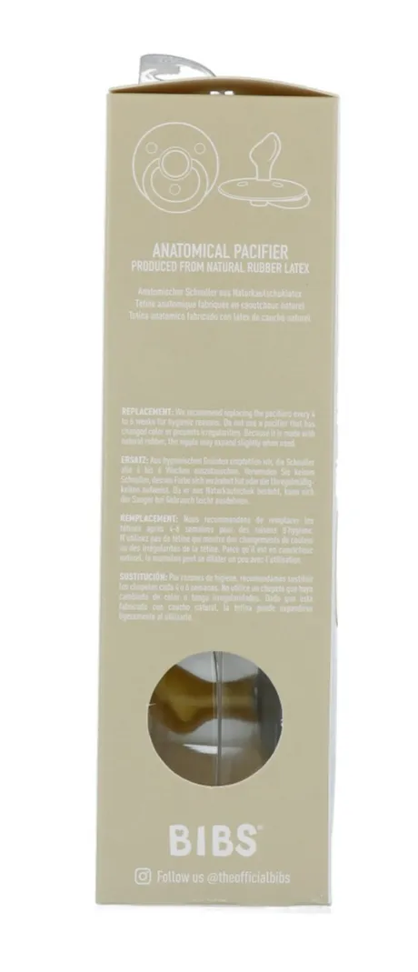 Bibs Fopspeen 6-18 Maanden Anatomic Vanilla/pine (2 stuks) - image 5