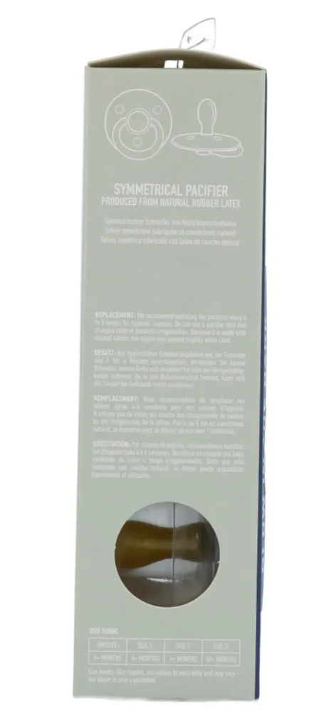 Bibs Glow Fopspeen 6-18 Maanden Symmetrical Sage/cloud (2 stuks) - image 4