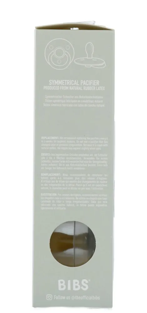 Bibs Fopspeen 6-18 Maanden Symmetrical Vanilla/pine (2 stuks) - image 4