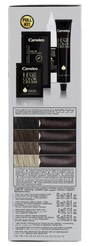 Cameleo Hair Color Cream 3.3 Dark Chocolat Brown (1 stuk) - image 3