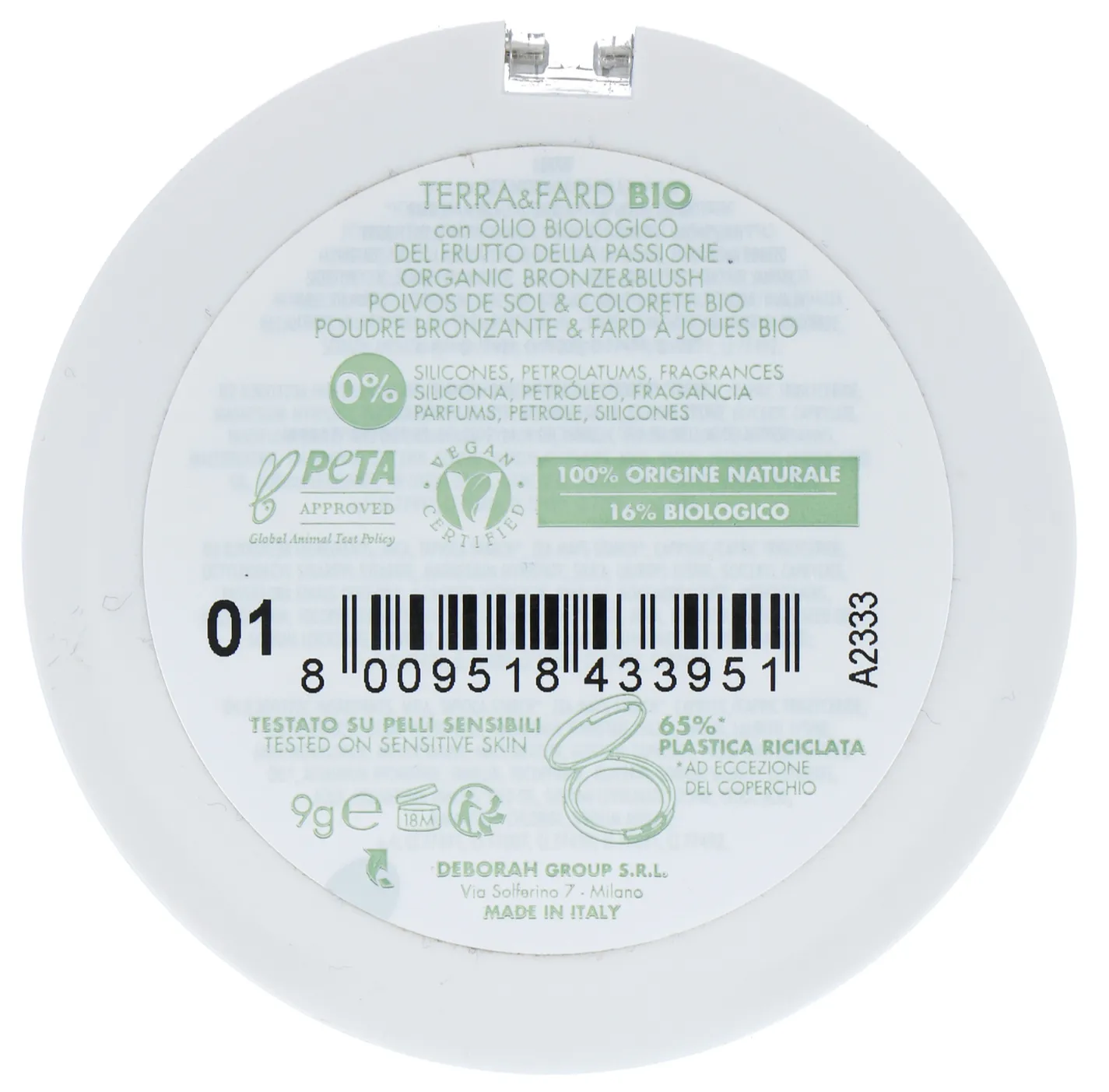 Deborah Milano Pura Bronzing 1 Light (9 gr)