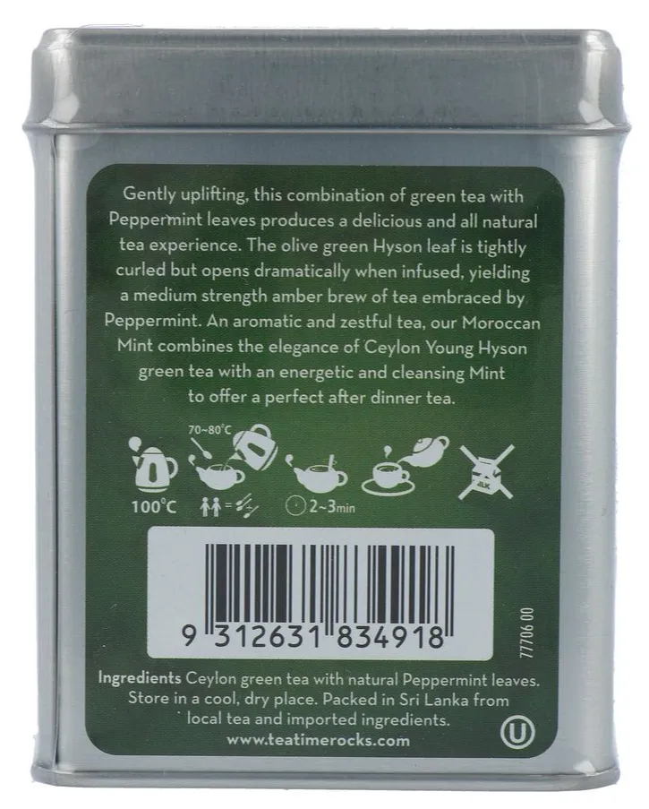 Dilmah Moroccan Mint Green Tea (80 gr)
