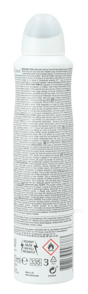 Dove Invisible Dry Deodorant Spray (250 ml)