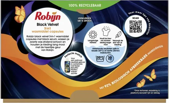 Robijn Wascapsules Black Velvet (15 stuks)