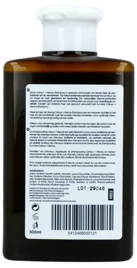 Evi Line Henna Colour+ Shampoo Bruin (300 ml)