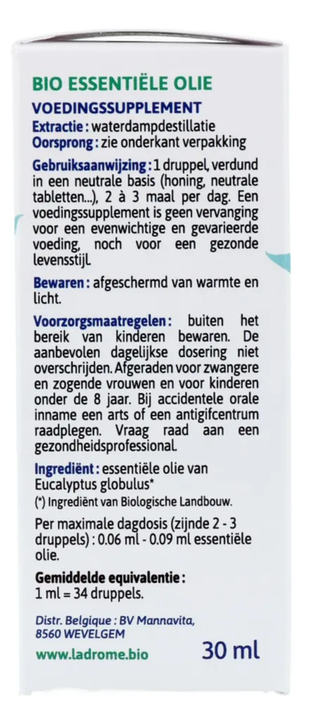 Ladrôme Eucalyptus Globulus Olie Bio (30 ml) - image 2