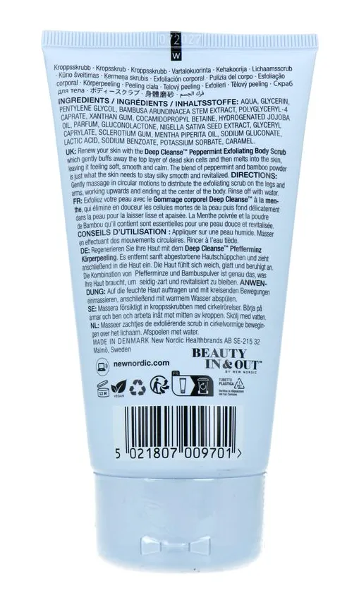 New Nordic Deep Cleanse Peppermint Exfoliating Body Scrub (150 gr)