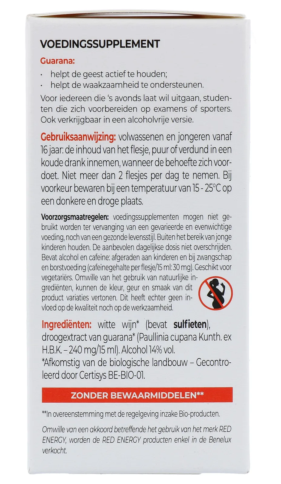 Ortis Red Energy Original Booster Bio (10 stuks)