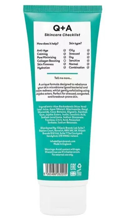 Q+A Niacinamide Gentle Exfoliating Cleanser (125 ml)