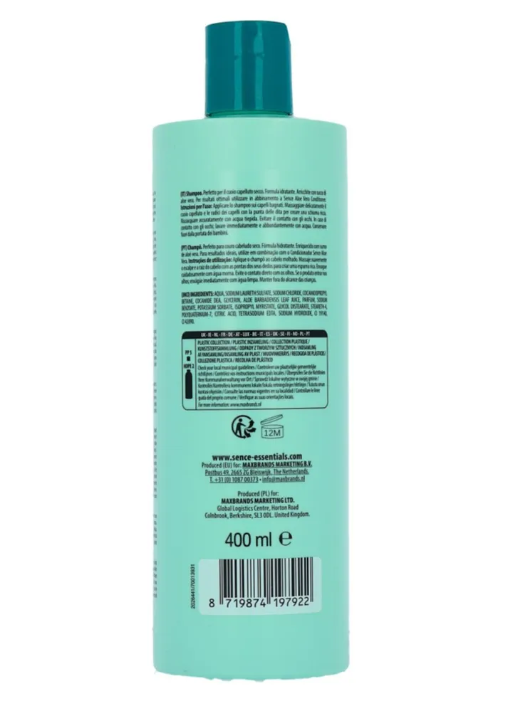 Sence Beauty Shampoo Aloe Vera Moisturising (400 ml) - image 2