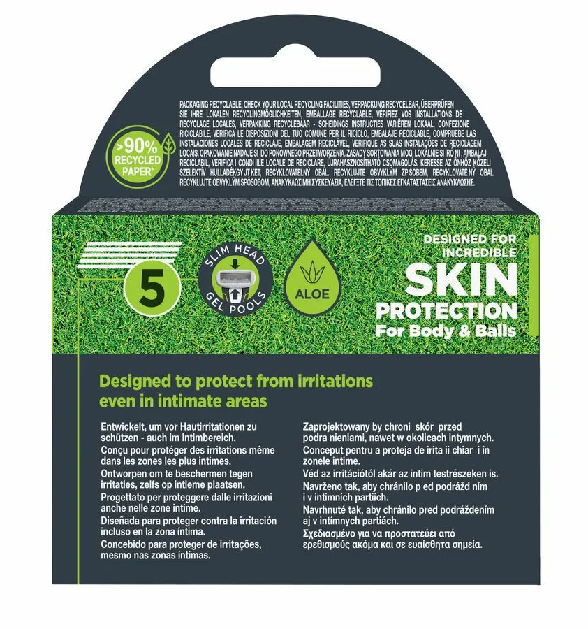 Wilkinson Hydro Trim & Shave Skin Body & Balls Mesjes (3 stuks)