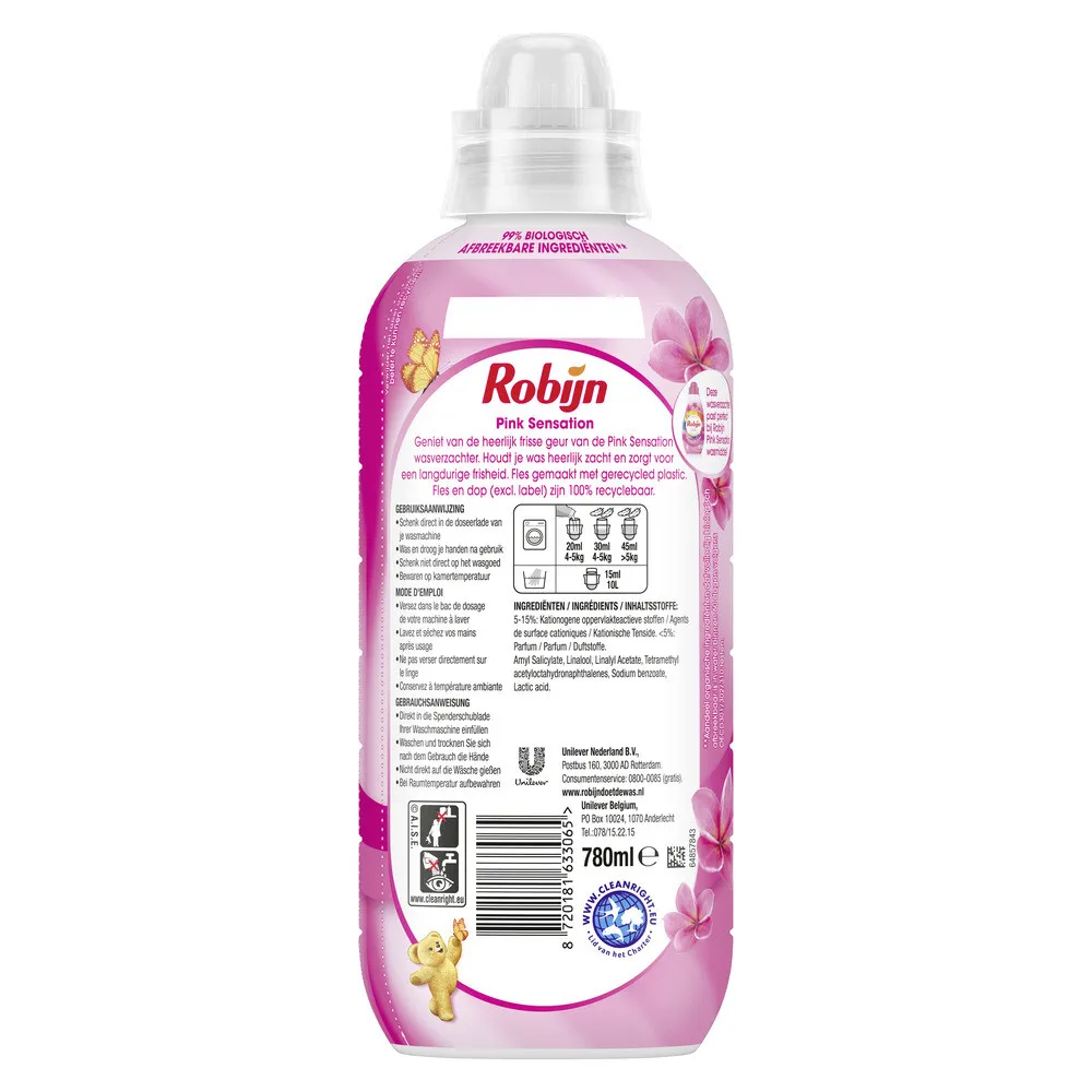 Robijn Wasverzachter Pink Sensation (780 ml)