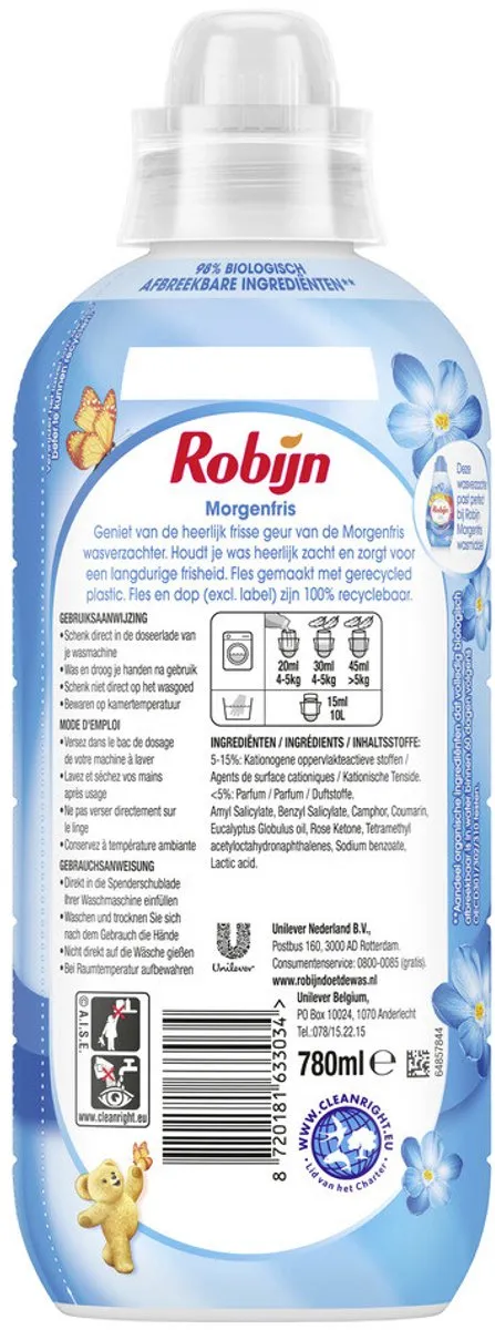 Robijn Wasverzachter Morgenfris (780 ml)