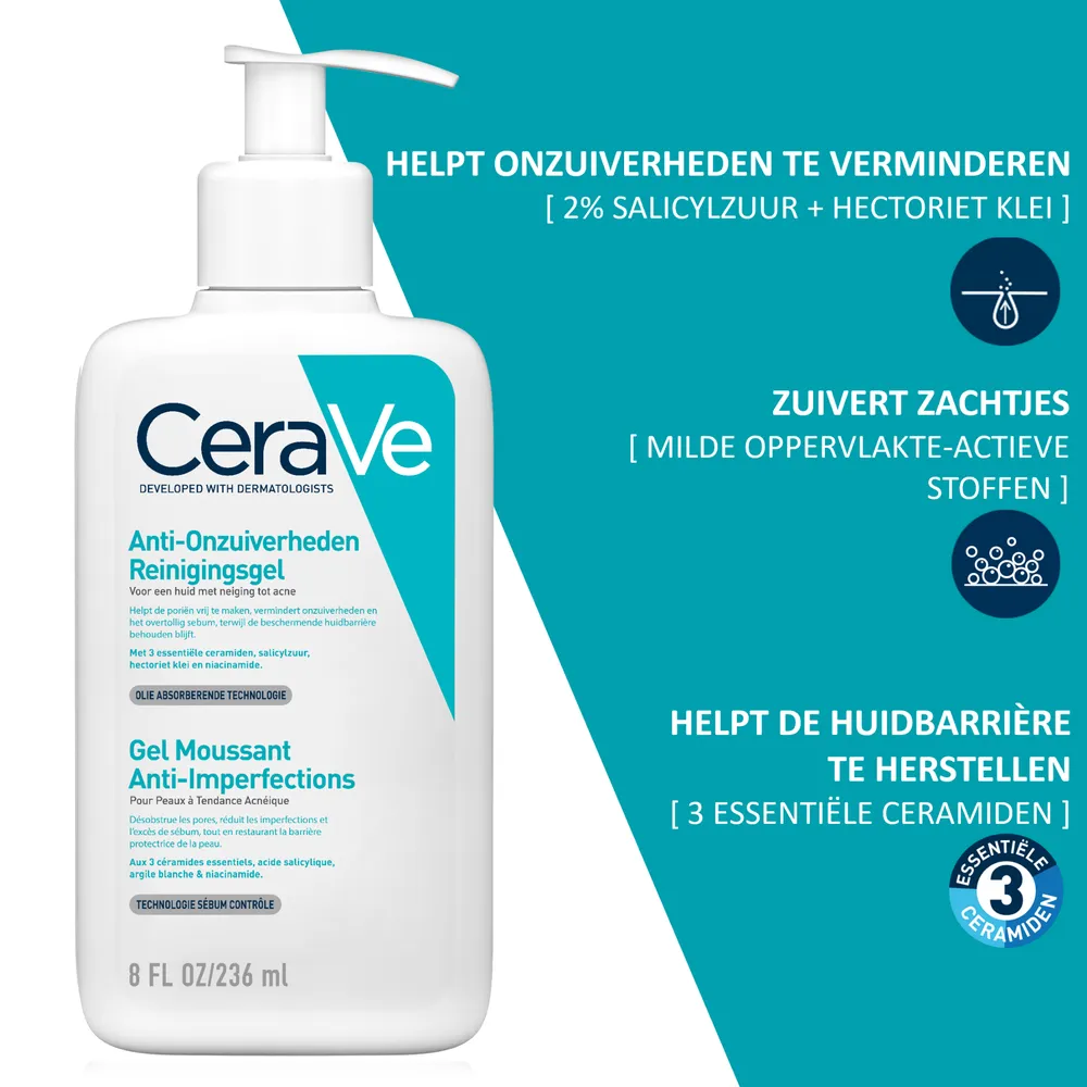 Cerave Anti-onzuiverheden Reinigingsgel (236 ml) - image 3