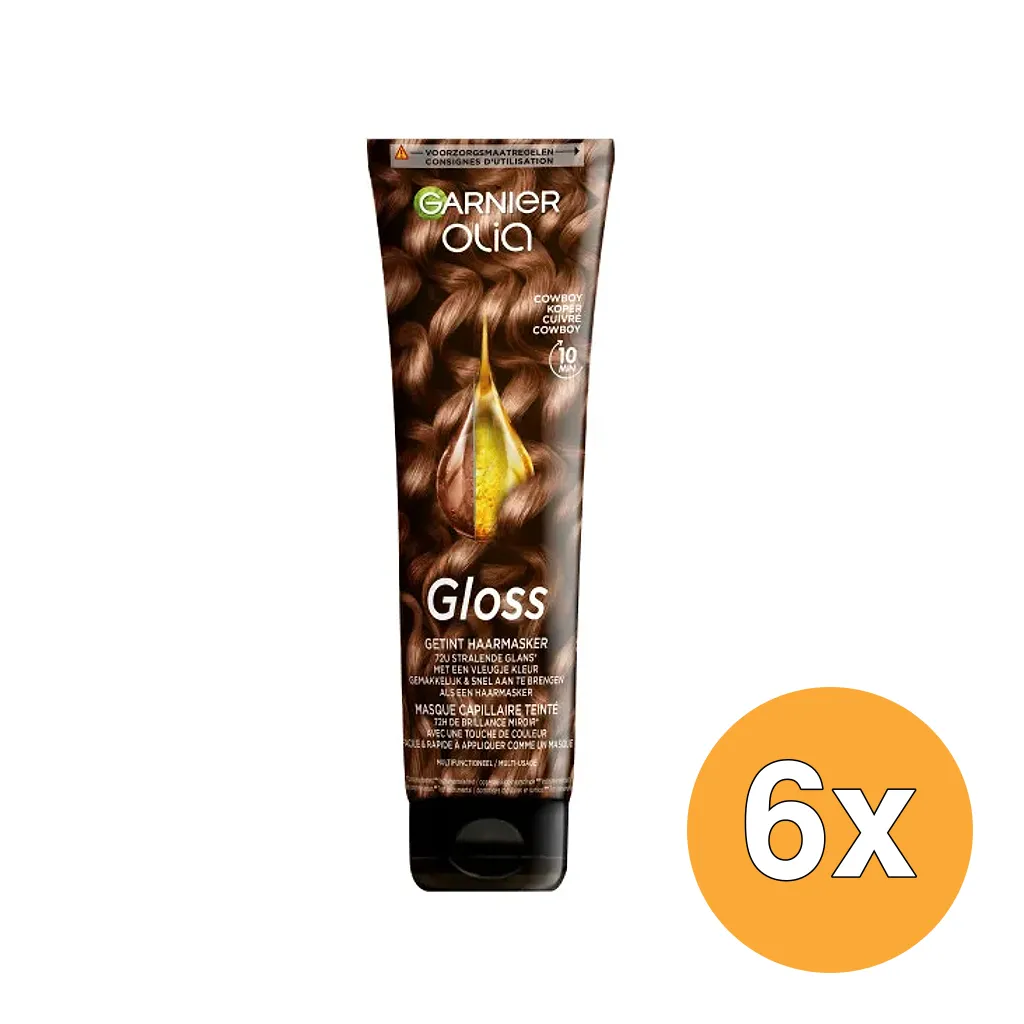 6x Garnier Olia Gekleurd Haarmasker Cowboy Koper (6 x 150 ml)