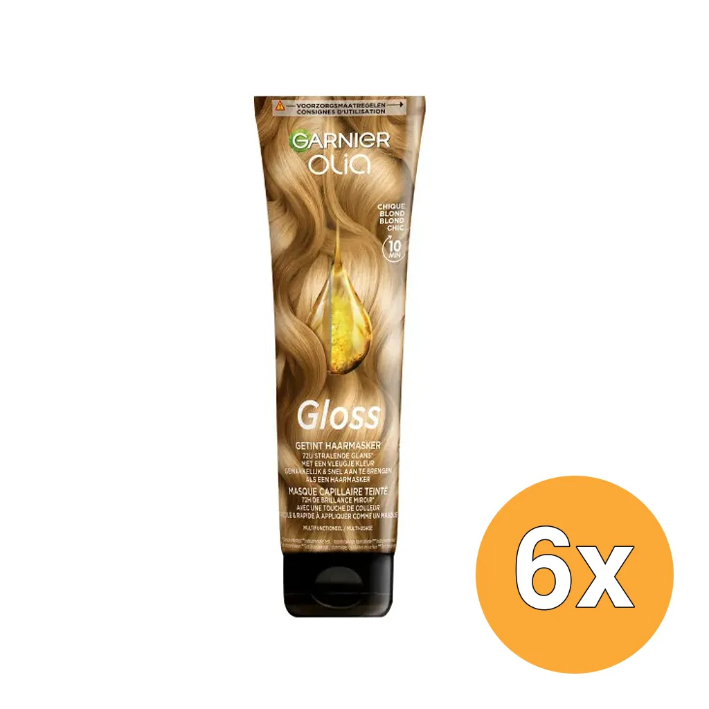 6x Garnier Olia Gekleurd Haarmasker Chique Blond (6 x 150 ml)