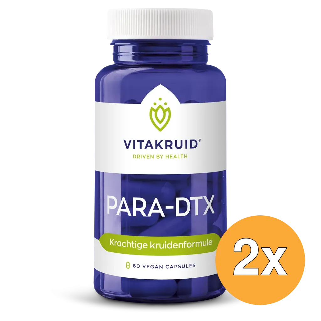 2x Vitakruid PARA-DTX Kruidenformule Oregano & Knoflook (60 vega capsules)