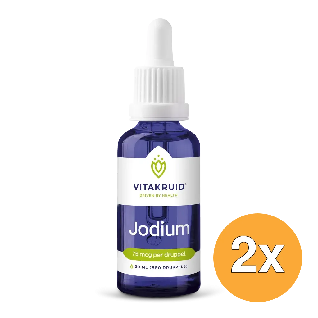 2x Vitakruid Jodium Nascent (Natriumjodide) Druppels Vloeibaar (30 ml)