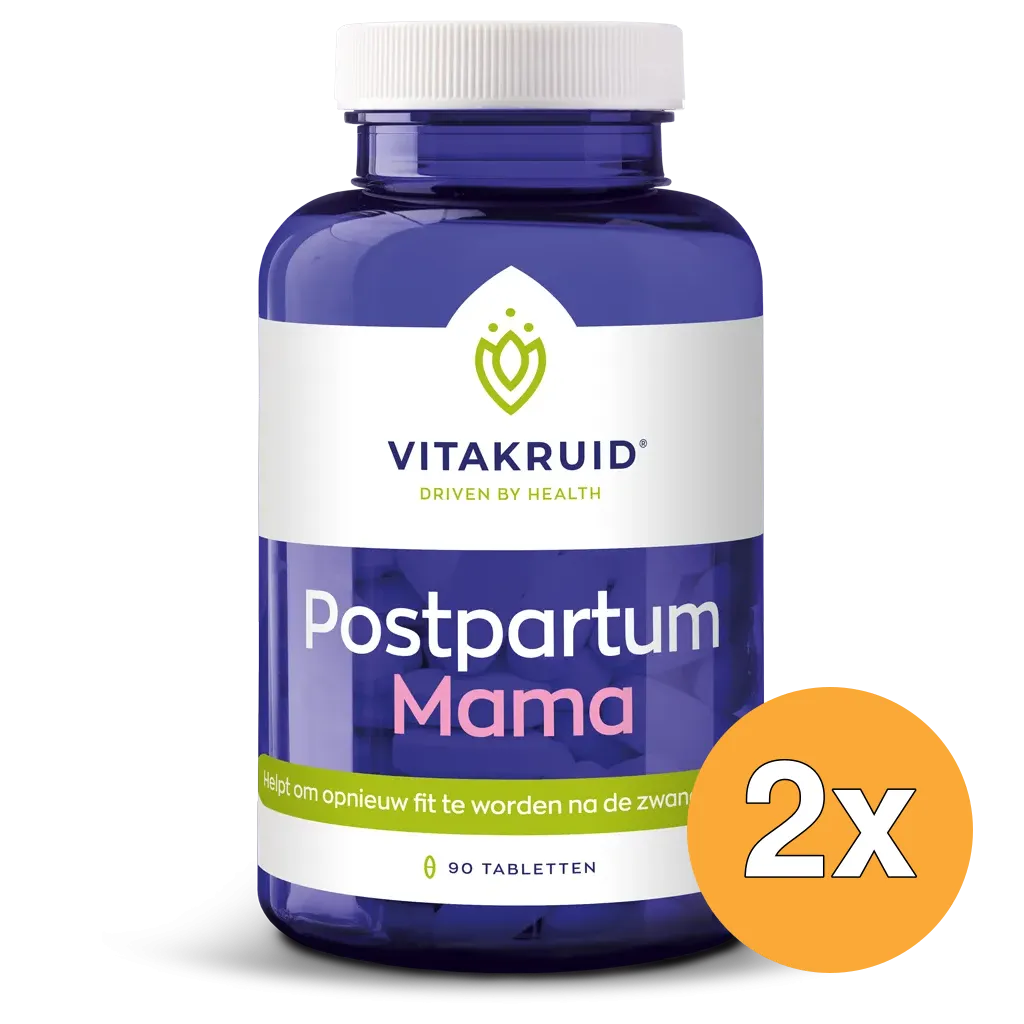 2x Vitakruid Postpartum Mama Oa Fenegriek, Shatavari & Choline (90 tabletten)