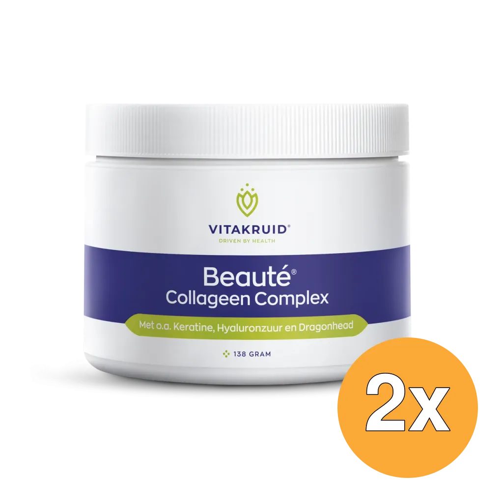 2x Vitakruid Beauté Collageen Complex Keratine Hyaluronzuur (138 gr)